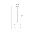 Lampa wisząca ESME kolor Czarny 5670 TK Lighting