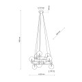Lampa wisząca ANABELLE Czarny G9 MAX 6W 6845 TK Lighting