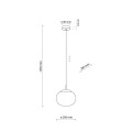 Lampa wisząca VIBE Czarny E27 MAX 15W LED 5824 TK Lighting