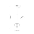 Lampa wisząca VIBE Czarny E27 MAX 15W LED 5826 TK Lighting