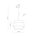 Lampa wisząca CALISTO Czarny E27 MAX 15W LED 5099 TK Lighting
