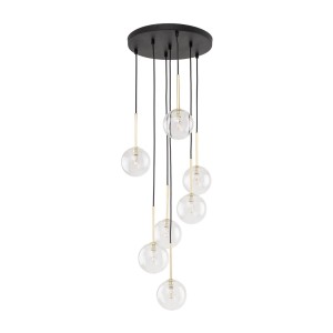 Lampa wisząca NILOS Czarny / złoty G9 MAX 6W 5362 TK Lighting