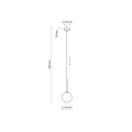 Lampa wisząca MARTIN Czarny G9 MAX 6W 4502 TK Lighting
