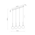 Lampa wisząca MARTIN Czarny G9 MAX 6W 4503 TK Lighting