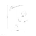 Lampa wisząca CALISTO Czarny E27 MAX 15W LED 5403 TK Lighting