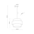 Lampa wisząca CALISTO Czarny E27 MAX 15W LED 5419 TK Lighting