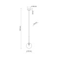 Lampa wisząca NILOS Czarny / złoty G9 MAX 6W 5941 TK Lighting
