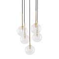 Lampa wisząca NILOS Czarny / złoty G9 MAX 6W 5943 TK Lighting