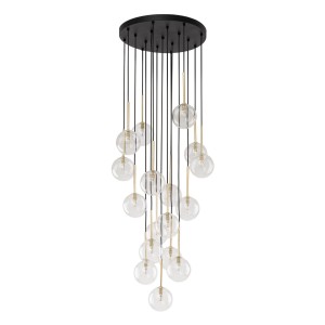 Lampa wisząca NILOS Czarny / złoty G9 MAX 6W 5945 TK Lighting