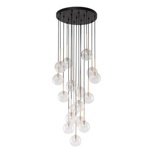 Lampa wisząca NILOS Czarny / złoty G9 MAX 6W 5945 TK Lighting