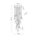 Lampa wisząca NILOS Czarny / złoty G9 MAX 6W 5945 TK Lighting