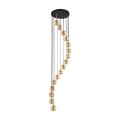 Lampa wisząca AURORA Czarny / złoty G9 MAX 6W 6023 TK Lighting