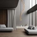 Lampa wisząca AURORA Czarny / złoty G9 MAX 6W 6023 TK Lighting