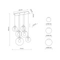 Lampa wisząca ESME Czarny E27 MAX 15W LED 5384 TK Lighting