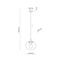 Lampa wisząca VIBE Czarny E27 MAX 15W LED 5827 TK Lighting