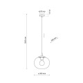 Lampa wisząca VIBE Czarny E27 MAX 15W LED 4677 TK Lighting