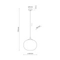 Lampa wisząca VIBE Czarny E27 MAX 15W LED 4804 TK Lighting