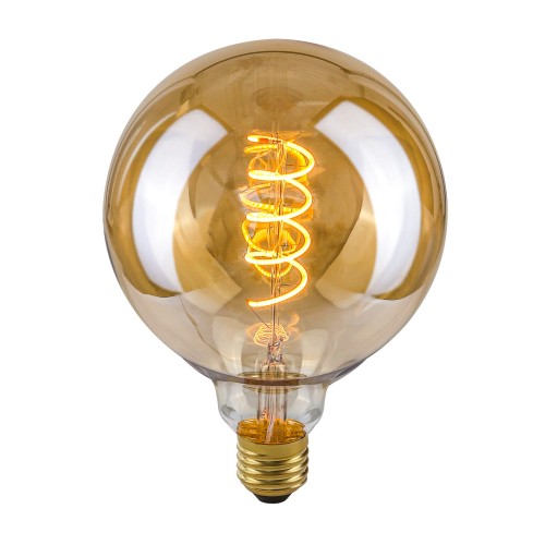Żarówka E27 4W 2200K G125 Spiral Amber LDS-G125-SA G125 ITALUX