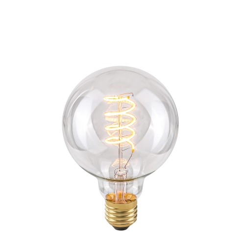 Żarówka E27 4W 2200K G95 Spiral Clear 801502 G95 ITALUX