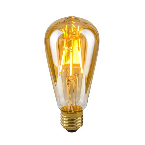 Żarówka E27 4W 2200K ST64 Amber LDS-ST64-A ST64 ITALUX