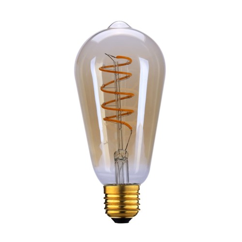 Żarówka E27 6W 2200K 3S Dimm Spiral Amber 757-ST64-3DM-SR-AMB ITALUX