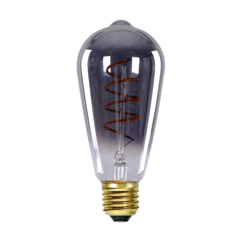 Żarówka E27 6W 2200K 3S Dimm Spiral Smoke 757-ST64-3DM-SR-SM ITALUX