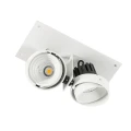 Lampa sufitowa Wpuszczana Biały, czarny Patrizio Double 4000K LED GL7118-2/2X12W 4000K WH+BL ITALUX