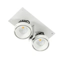 Lampa sufitowa Wpuszczana Biały, czarny Patrizio Double 4000K LED GL7118-2/2X12W 4000K WH+BL ITALUX