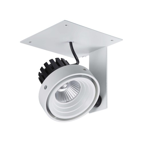 Lampa sufitowa Wpuszczana Biały, czarny Patrizio Single 3000K LED GL7118-1/1X12W 3000K WH+BL ITALUX