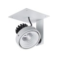 Lampa sufitowa Wpuszczana Biały, czarny Patrizio Single 4000K LED GL7118-1/1X12W 4000K WH+BL ITALUX