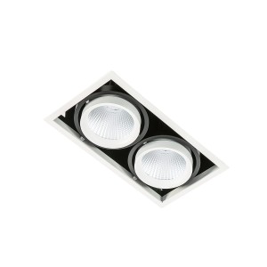 Lampa sufitowa Wpuszczana Biały, czarny Vertico Double 4000K LED GL7108-2/2X18W 4000K WH+BL ITALUX