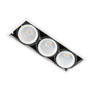 Lampa sufitowa Wpuszczana Biały, czarny Vertico Triple 3000K LED GL7108-3/3X18W 3000K WH+BL ITALUX