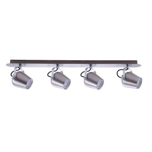 Lampa sufitowa Reflektorki na listwie Nikiel satynowany Josie GU10 FH541A4AJA13 ITALUX