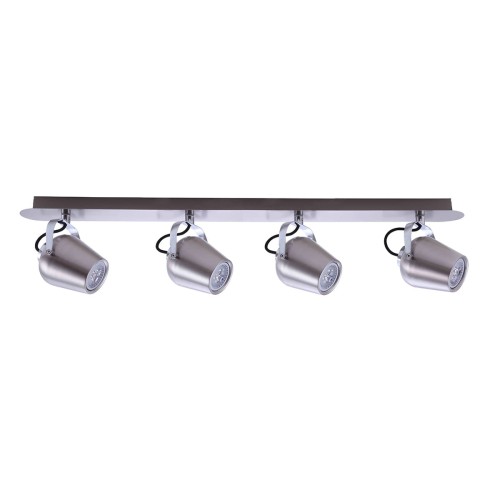 Lampa sufitowa Reflektorki na listwie Nikiel satynowany Josie GU10 FH541A4AJA13 ITALUX