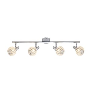 Lampa sufitowa Reflektorki na listwie Chrom Lopez G9 HP-710AG-04-08S ITALUX