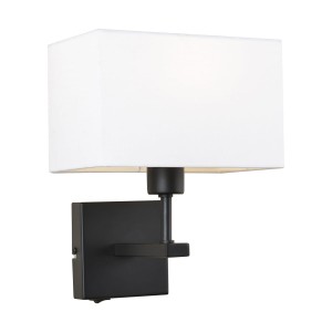 Kinkiet Przyłóżkowy Czarny mat Norte E27 WL-1122-1-A-BM-RC-WH ITALUX