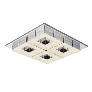 Lampa sufitowa Plafony Chrom, srebrny Clarise LED MX15081-4B-48W ITALUX