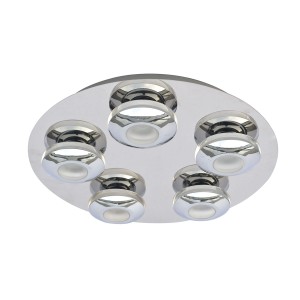 Lampa sufitowa Plafony Chrom Elias LED HP-932AF-05-9051B CH ITALUX