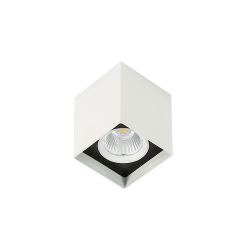 Lampa sufitowa Natynkowa Biały, czarny Alden White Black 4000K LED SLC78002/12W 4000K WH+BL ITALUX