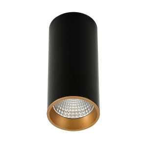 Lampa sufitowa Natynkowa Czarny, złoty Moldes Big BL/GO Ceiling 4000K LED SLC7392/12W 4000K BL+GO ITALUX