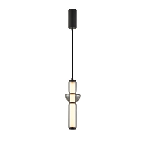 Lampa wisząca Czarny mat Bruni LED PND-27372-1-19W-BK ITALUX