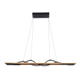 Lampa wisząca Czarny piaskowany Conato LED PND-23848-30W-BK-GD ITALUX
