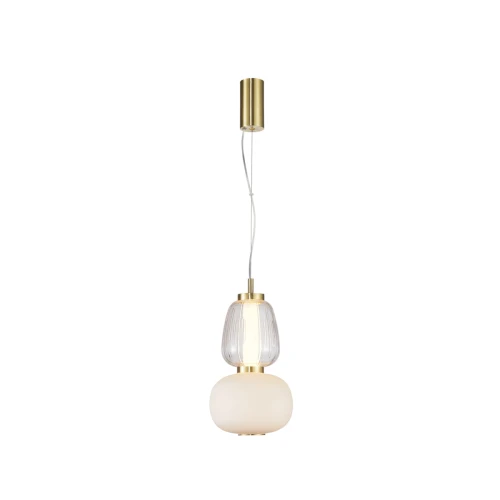 Lampa wisząca Piaskowany złoty z połyskiem Eris LED PND-98374-18W-GD ITALUX