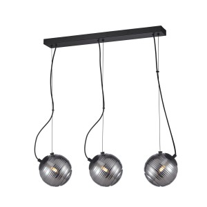 Lampa wisząca Czarny mat Perona G9 PND-92389-3L-BK ITALUX