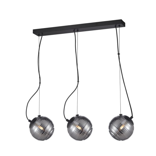 Lampa wisząca Czarny mat Perona G9 PND-92389-3L-BK ITALUX