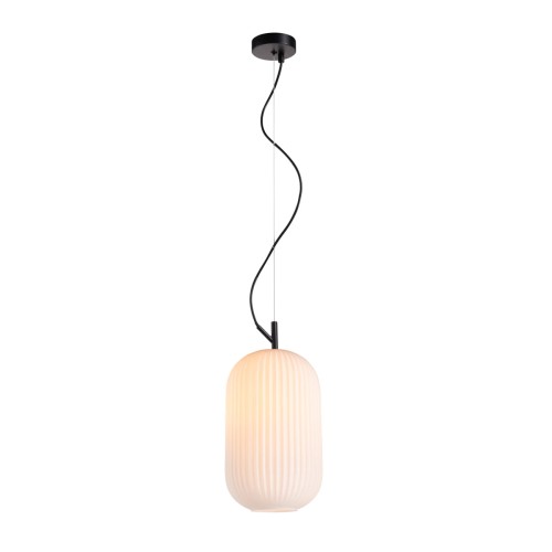 Lampa wisząca Czarny mat Rues E27 PND-64536C-M-BL-OPA ITALUX