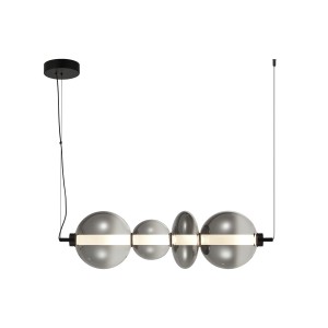 Lampa wisząca Czarny mat Sonte LED PND-24352-36W-BK-SG ITALUX