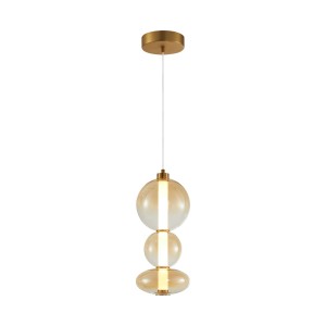 Lampa wisząca Antyczny brąz matowy Sonte LED PND-24352V-24W-AB-AMB ITALUX