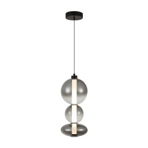 Lampa wisząca Czarny mat Sonte LED PND-24352V-24W-BK-SG ITALUX
