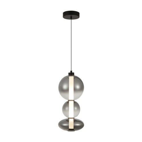 Lampa wisząca Czarny mat Sonte LED PND-24352V-24W-BK-SG ITALUX